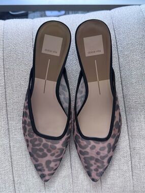 Dolce Vita Women's Leopard-Print Pointed Toe Mules